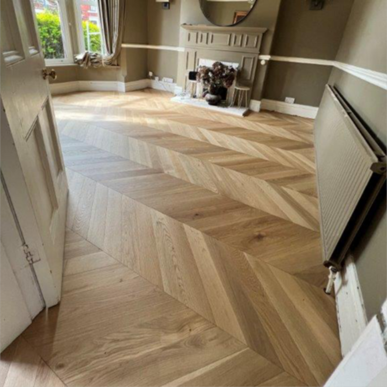 Oak Chevron Installation