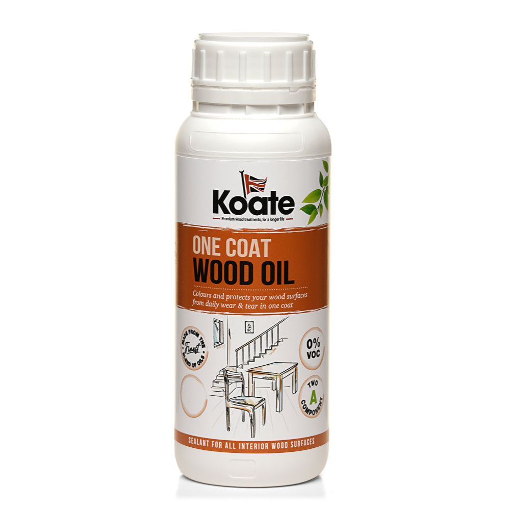One Coat Wood Oil (Part A) - For vertical surfaces without Part B and horizontal with Part B -      40 - 50m2 per litre