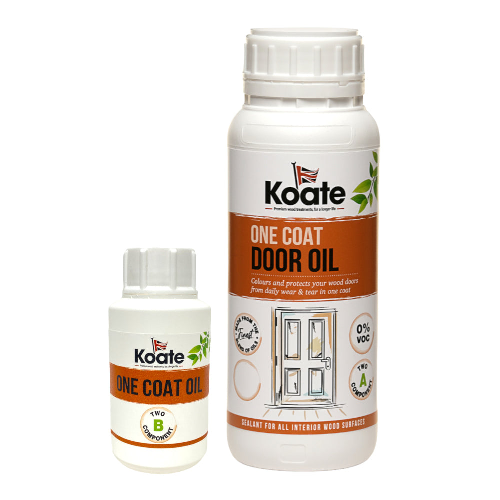 One Coat Door Oil DUO - Part A (Oil) + Part B (Accelerator Dryer) - 40 - 50m2 per litre