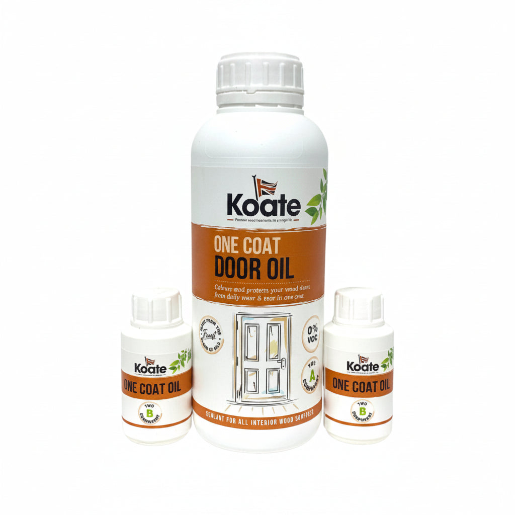 One Coat Door Oil DUO - Part A (Oil) + B (Accelerator Dryer) - 40 - 50m2 per litre
