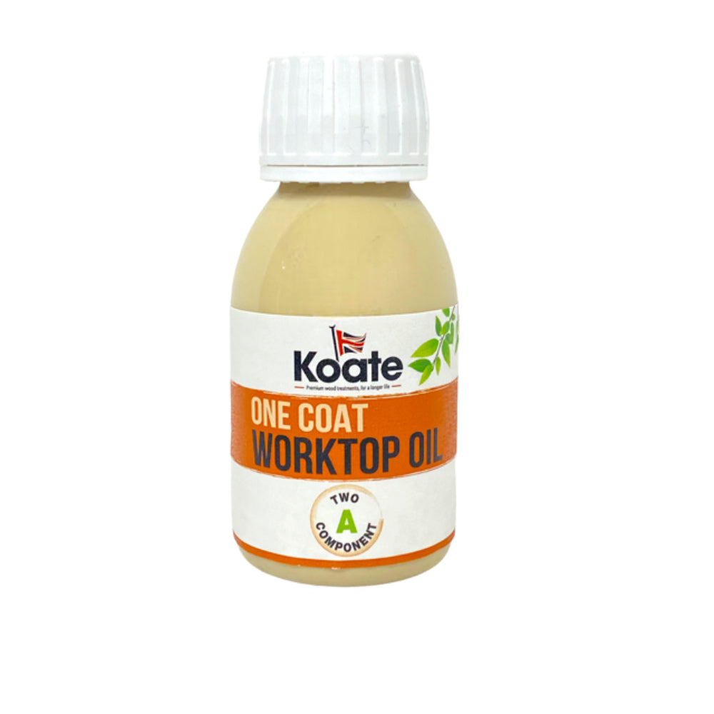One Coat Wood Worktop Oil DUO - Part A (Oil) + Part B (Accelerator Dryer) - 40 - 50m2 per litre