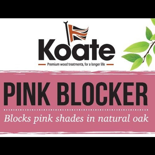 PINK BLOCKER - Removes pink tone from Oak before sealing with one Coat Wood Oil or Varnish 2K