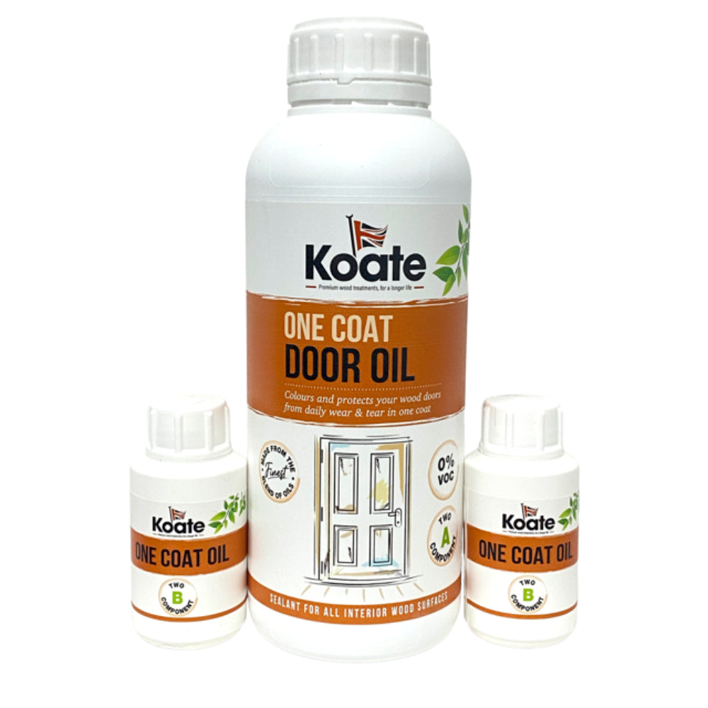 One Coat Door Oil DUO - Part A (Oil) + Part B (Accelerator Dryer) - 40 - 50m2 per litre